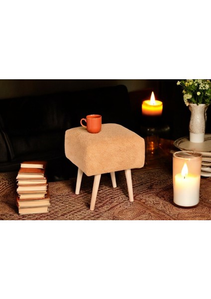 Puf Mushroom Retro Kare Çok Amaçlı Puf Bench Koltuk Tabure