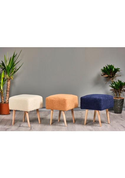 Puf Mushroom Retro Kare Çok Amaçlı Puf Bench Koltuk Tabure