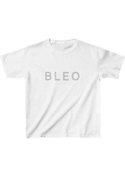 Unisex Çocuk Baskılı T-Shirt - Beyaz