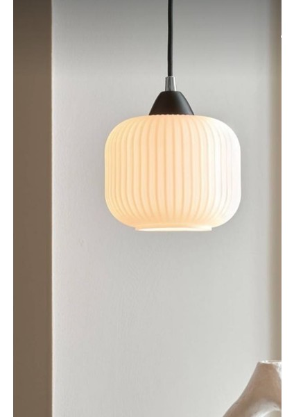 Mylights Modern Opal Sarkıt0 Avize 20CM Bronz Askılı Spor Tekli Avize Oda Mutfak Salon Korıdor