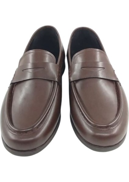 10425LZT54 Erkek Günlük Loafer Kahverengi Anilin