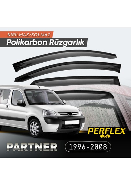 Peugeot Partner 1996-2008 Cam Rüzgarlığı V2 Mugen