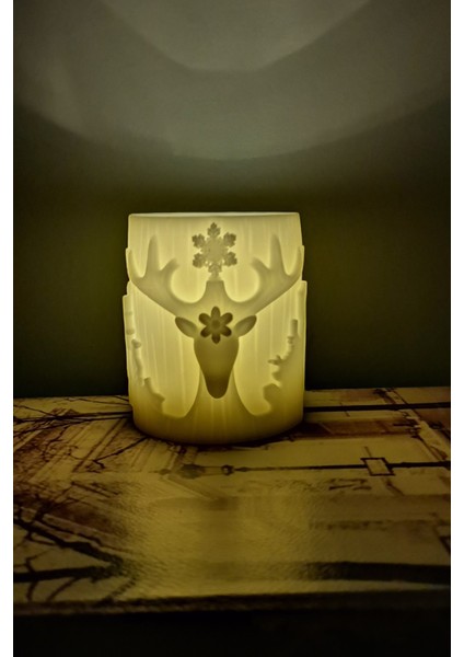 Dreamlight Fener Mumu - Kokulu Organik Soya Mumundan Mumluk, Oda Kokusu, Gece Lambası, Vazo