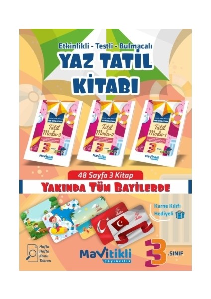 3. Sınıf Yaz Tatil Kitabı Seti (3 fasikül)