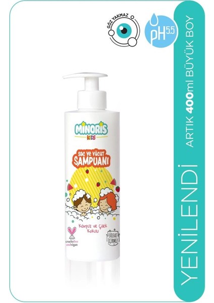 Nessiworld Minoris Kids Organik Saç ve Vücut Şampuanı 400ML
