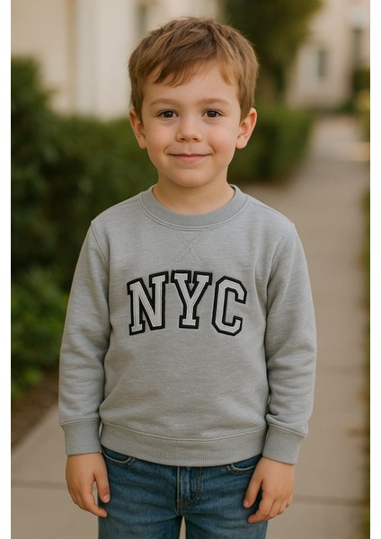 Erkek Çocuk Nyc Nakışlı Sweatshirt
