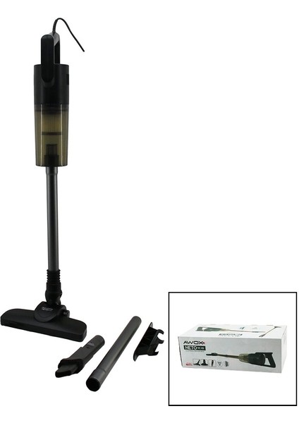Neto Vc-10 Gri Metal Saplı Dik Elektrikli Süpürge 500w 5mt Kablosap=75+35=110cmhepa Filtre