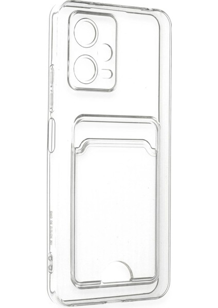 Xiaomi Poco X5 5g Kılıf Kart Şeffaf Silikon - Şeffaf Bstmy