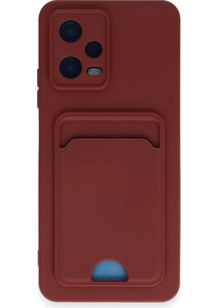 Xiaomi Poco X5 5g Kılıf Kelvin Kartvizitli Silikon - Bordo Bstmy