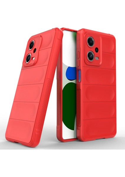 Xiaomi Poco X5 5g Kılıf Optimum Silikon - Kırmızı Bstmy