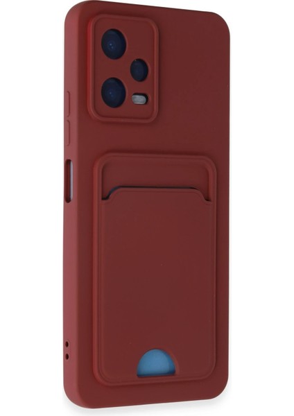 Xiaomi Poco X5 5g Kılıf Kelvin Kartvizitli Silikon - Bordo Bstmy