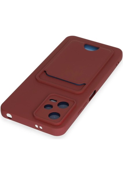 Xiaomi Poco X5 5g Kılıf Kelvin Kartvizitli Silikon - Bordo Bstmy