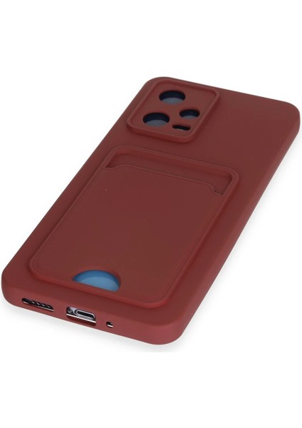 Xiaomi Poco X5 5g Kılıf Kelvin Kartvizitli Silikon - Bordo Bstmy