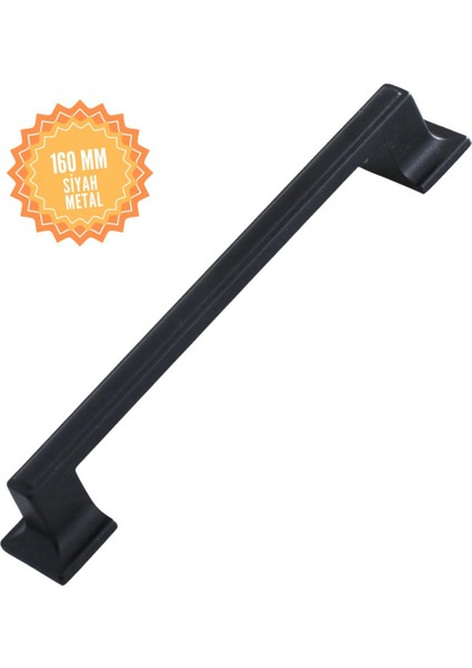 Gama Siyah 160 mm Kulp Lüks Country Mutfak Mobilya Dolap Çekmece Kulpu