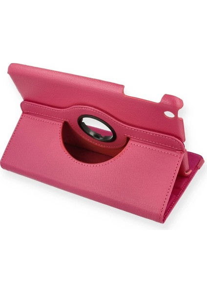 Ipad Mini 1 Kılıf 360 Tablet Deri Kılıf - Pembe Bstmy