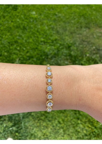 Xuping Xp 14K Altın Renk Kaplama Hediyelik Suya Dayanıklı Kadın Bileklik 17 cm 19 cm Ayarlanabilir modelleri