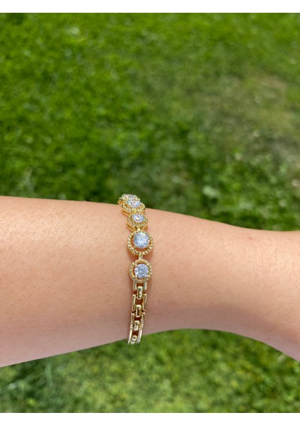 Xuping Xp 14K Altın Renk Kaplama Hediyelik Suya Dayanıklı Kadın Bileklik 17 cm 19 cm Ayarlanabilir fırsatları