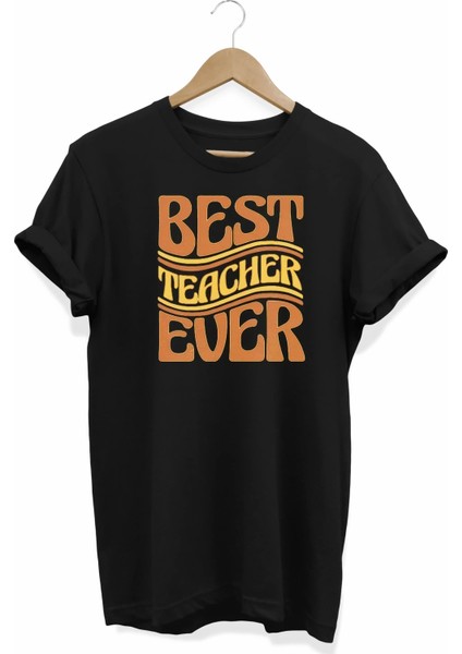 24 Kasım Öğretmenler Baskılı T-Shirt - Siyah