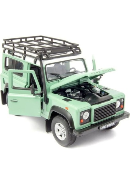 Land Rover Defender Jeep 1990 Model Araba - 1/24 Ölçek Yeşil