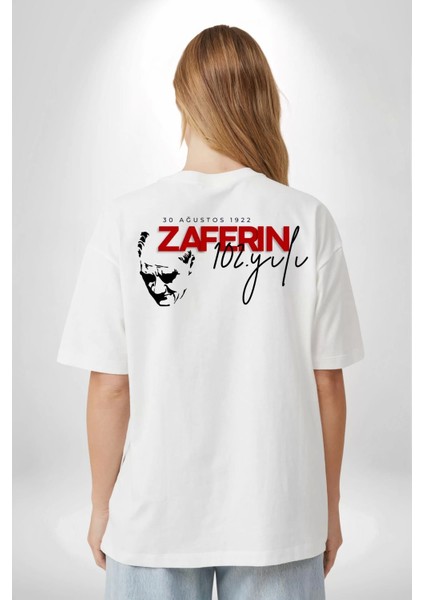30 Ağustos Unisex Baskılı T-Shirt - Beyaz fiyatları