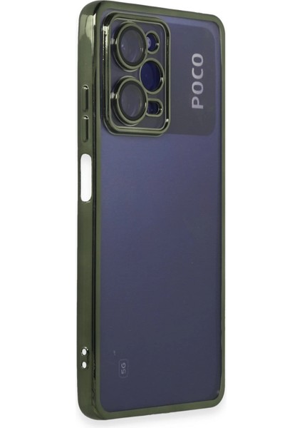 Xiaomi Poco X5 Pro 5g Kılıf Razer Lensli Silikon - Yeşil Bstmy