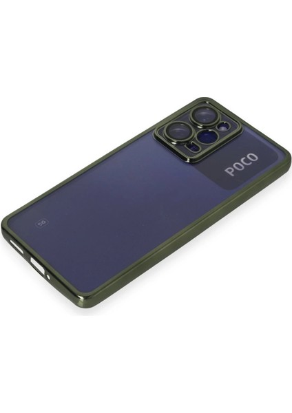 Xiaomi Poco X5 Pro 5g Kılıf Razer Lensli Silikon - Yeşil Bstmy