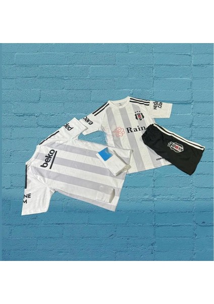 Beşiktaş 23/24 Sezon Cocuk Fıtbol Forması Hedyeli 4 Lü Set HD1199