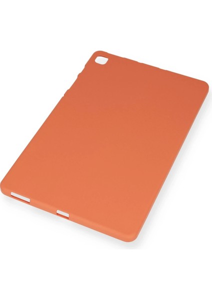 Samsung Galaxy P610 Tab S6 Lite 10.4 Kılıf Evo Tablet Silikon - Turuncu Bstmy