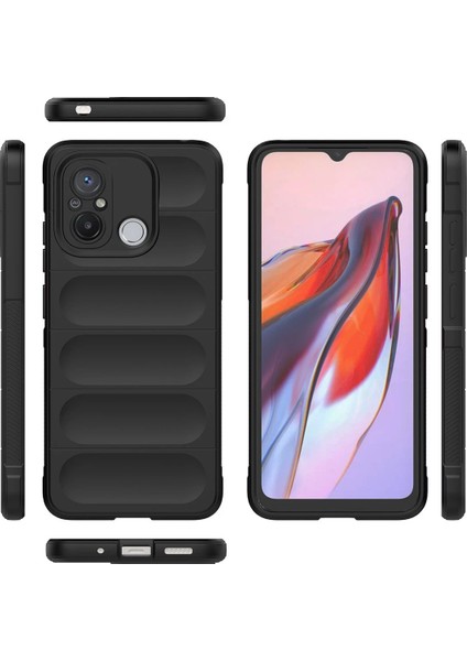 Xiaomi Redmi 12C Kılıf Optimum Silikon - Siyah Bstmy