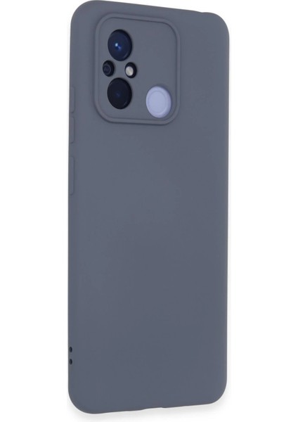 Xiaomi Redmi 12C Kılıf Nano Içi Kadife Silikon - Gri Bstmy