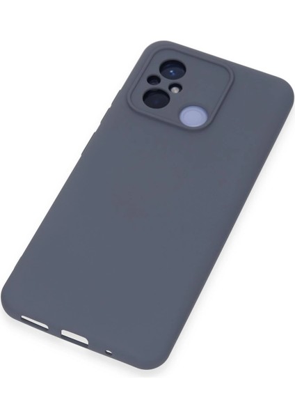 Xiaomi Redmi 12C Kılıf Nano Içi Kadife Silikon - Gri Bstmy