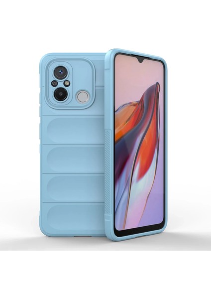 Xiaomi Redmi 12C Kılıf Optimum Silikon - Sky Blue Bstmy