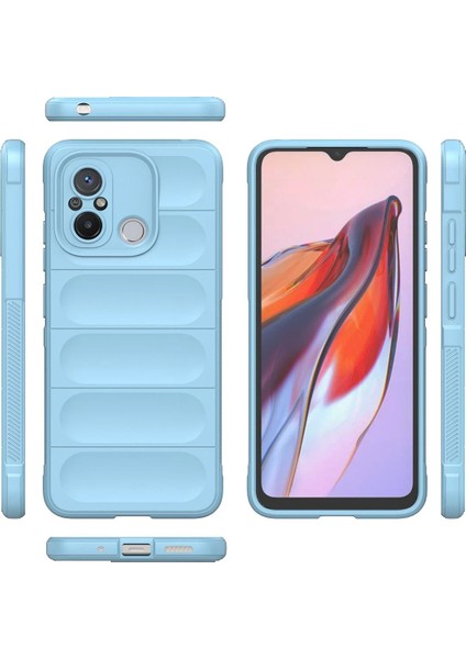 Xiaomi Redmi 12C Kılıf Optimum Silikon - Sky Blue Bstmy