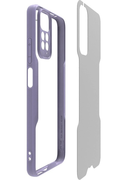 Xiaomi Redmi Note 11 Kılıf Platin Silikon - Siyah Bstmy