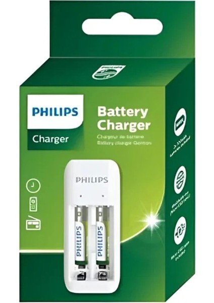 Phılıps SCB2070NB/00 2li 2 Adet x Aaa 700MAH Pilli - Pil Şarj Cihazı