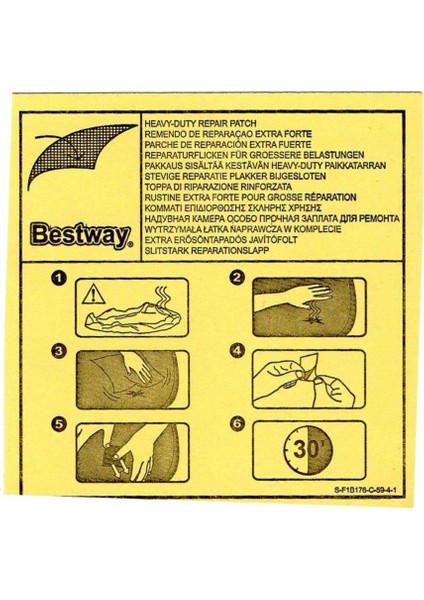 Nessiworld Bestway Şişme Ürünler Için Tamir Yaması 6,5 x 6,5 cm 62091