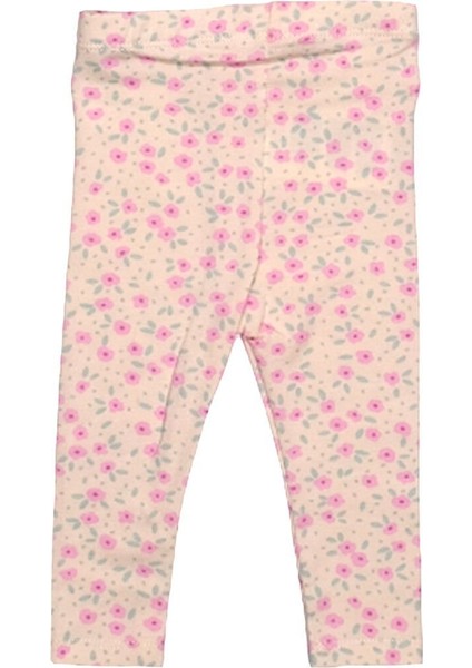 Kaz ve Çiçek Baskılı Mevsimlik Kız Bebek Takımı - Belden Fiyonklu Sweatshirt ve Çiçekli Tayt 12-18 Ay modelleri