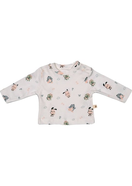 Erkek Bebek Kurbağa Aplikeli Yelekli Mevsimlik 3'lü Takım -Yelek,uzun Kollu Tişört ve Pantolon 18 Ay fırsatları