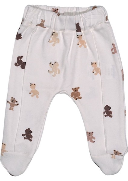 Yenidoğan Pamuklu Ayıcık Temalı Patikli 3'lü Bebek Takımı – Kapüşonlu Hırka, Zıbın ve Patikli Alt 0-3 Ay indirimleri