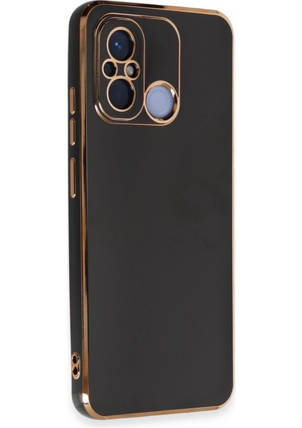 Xiaomi Redmi 12C Kılıf Volet Silikon - Siyah Bstmy