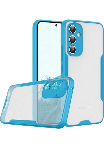 Samsung Galaxy A24 4g Kılıf Platin Silikon - Mavi Bstmy