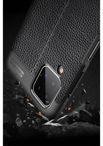 Samsung Galaxy A12 Kılıf Auto Focus Kapak - Kırmızı Bstmy