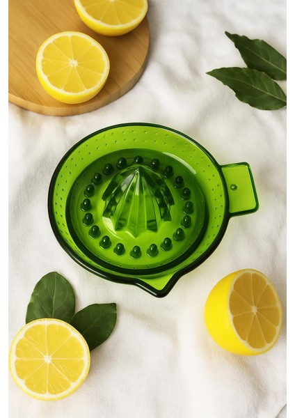 Akrilik Yeşil Limon Sıkacağı Pratik Limon Sıkacağı