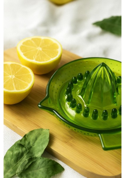 Akrilik Yeşil Limon Sıkacağı Pratik Limon Sıkacağı