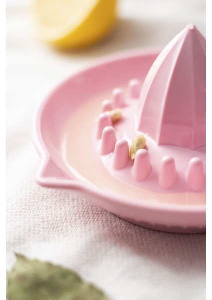 Akrilik Koyu Pembe Limon Sıkacağı Pratik Limon Sıkacağı