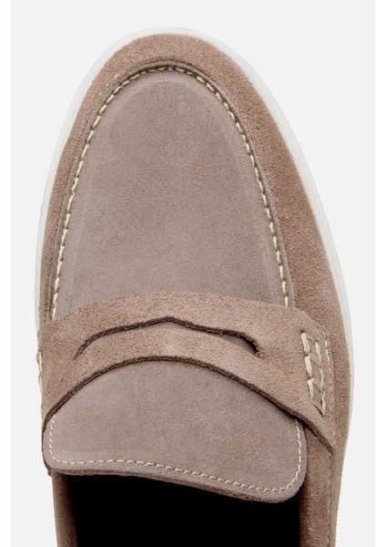 Erkek Süet Deri Bej Hafif Tabanlı Günlük Loafer fırsatları
