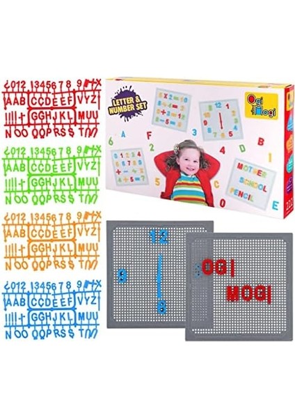 Menashop Mogi Toys Harf ve Rakam Seti 220 Parça modelleri