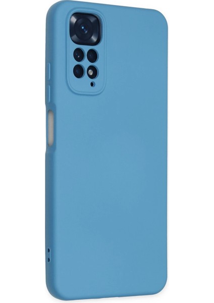 Xiaomi Redmi Note 11 Kılıf Nano Içi Kadife Silikon - Mavi Bstmy