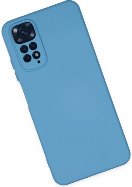 Xiaomi Redmi Note 11 Kılıf Nano Içi Kadife Silikon - Mavi Bstmy