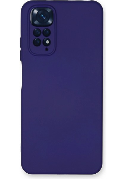 Xiaomi Redmi Note 11 Kılıf Nano Içi Kadife Silikon - Mor Bstmy